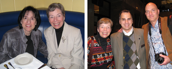 Ann Bannon with Harriet Leve, Frank Stilwagner, and Eric Lane Barnes