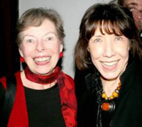 Ann Bannon and Lily Tomlin