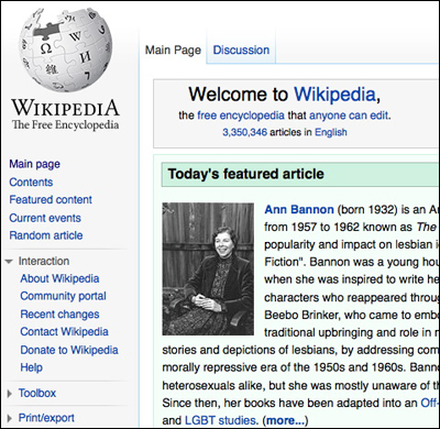 featured article on Wikipedia